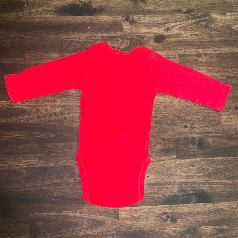 3-6M Baby Girl Christmas Long Sleeve Body Suits (Set of 2) - Picture 7 of 12